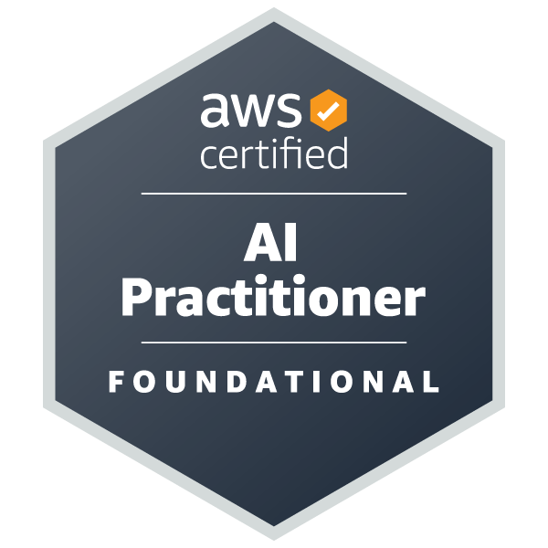 Official AWS Certified AI Practitioner badge