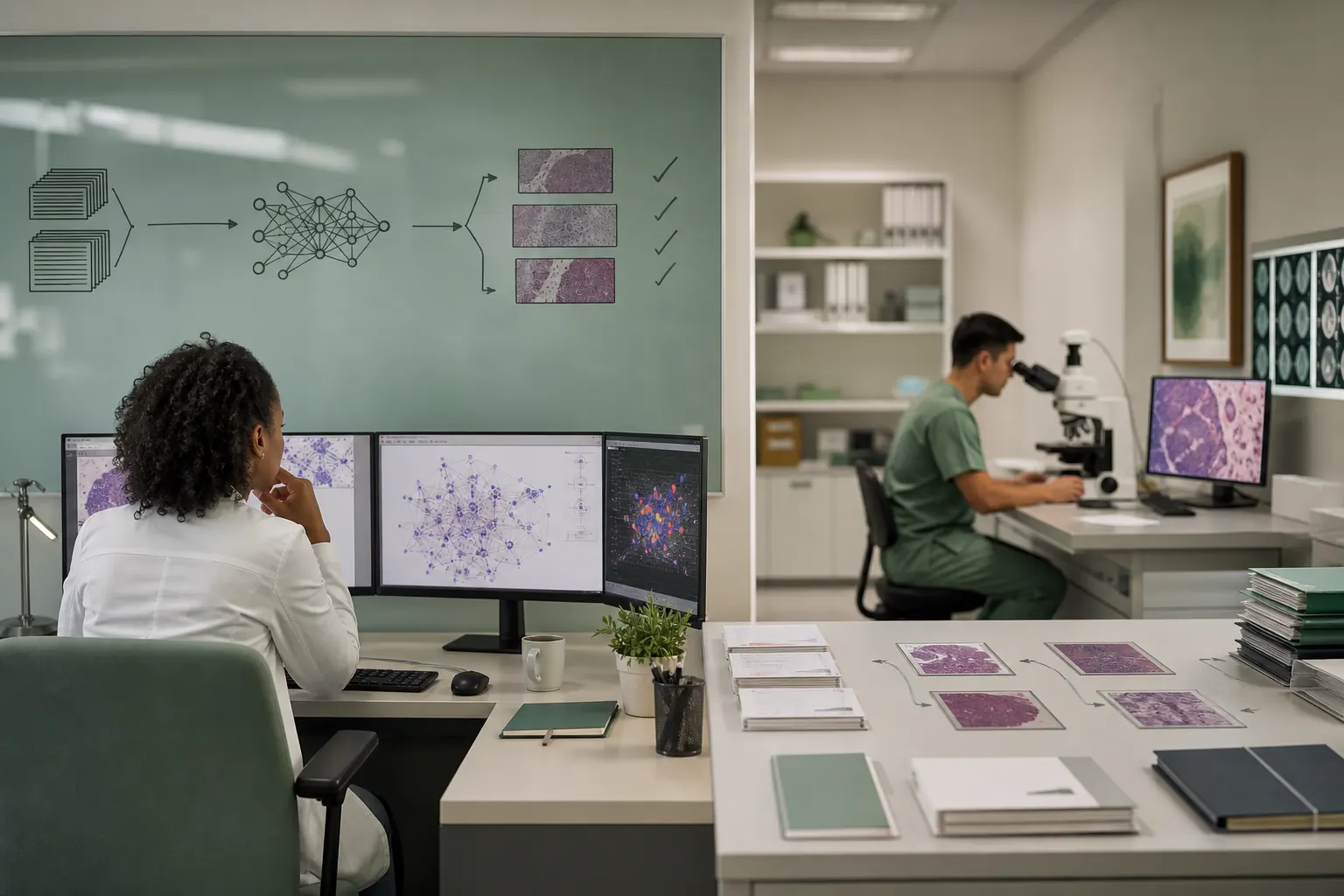 Editorial cover for Microsoft researchers teach AI to represent pathology language