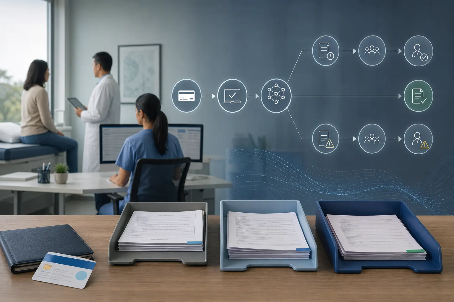 Editorial cover for AI Insurance Eligibility and Prior Authorization: What Practices Should Watch